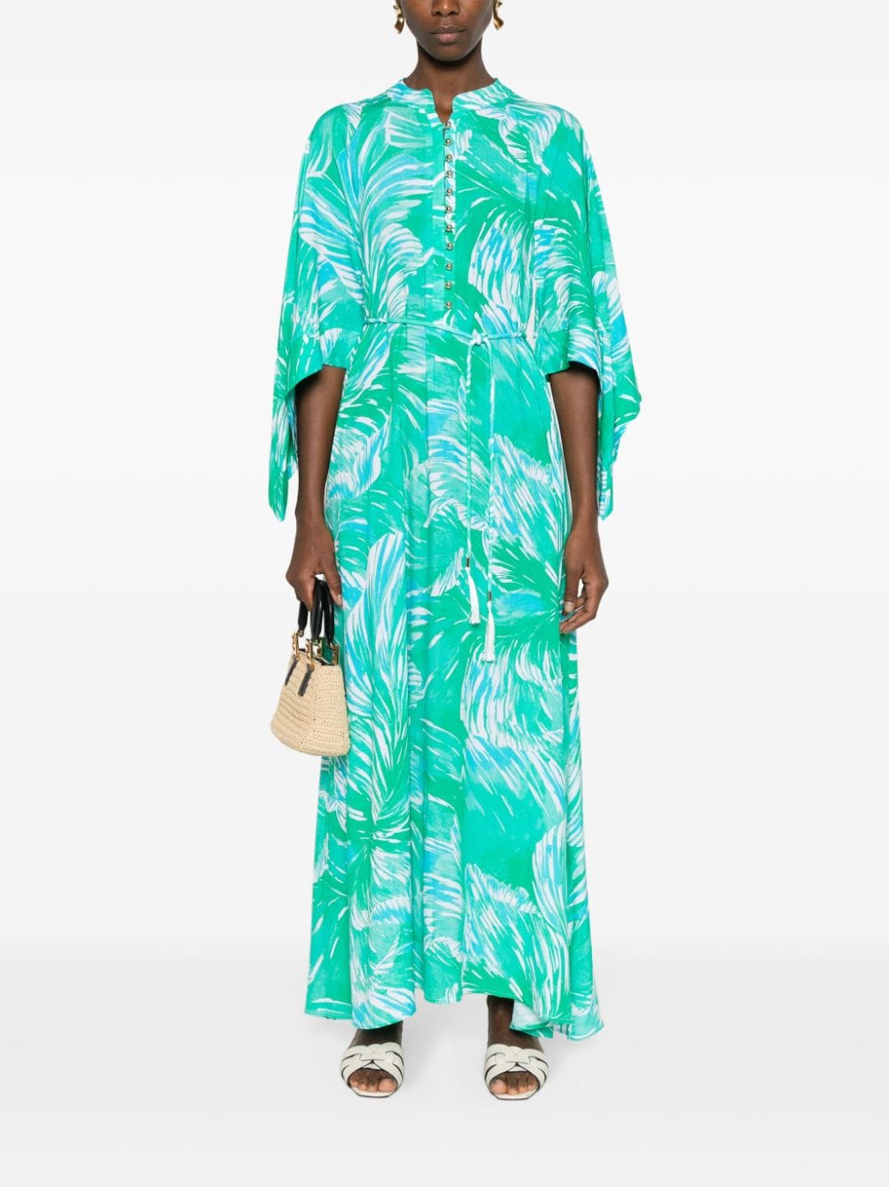 Melissa Odabash Edith Rainforest-print maxi dress - Groen