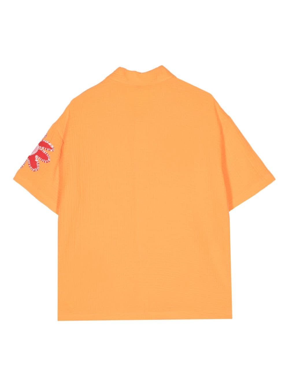 Mira Mikati Overhemd met geborduurde bloemen - Oranje