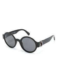 Moncler Eyewear Zonnebril met rond montuur - Zwart