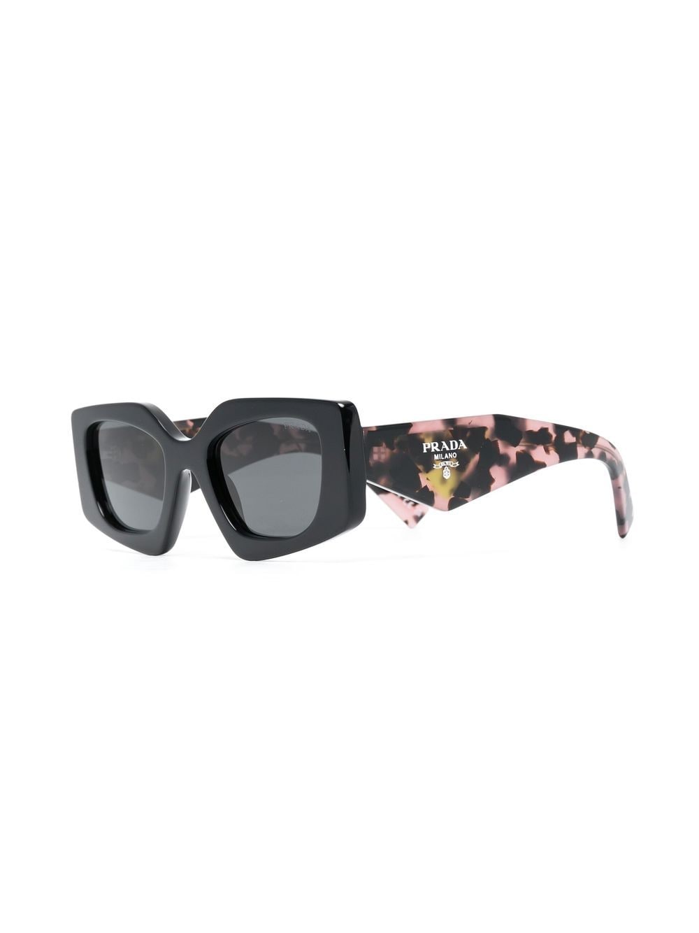 Prada Eyewear Zonnebril met luipaardprint - Zwart