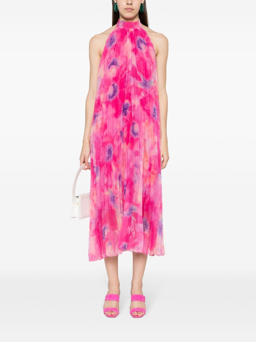 LIU JO Maxi-jurk met bloemenprint - Roze