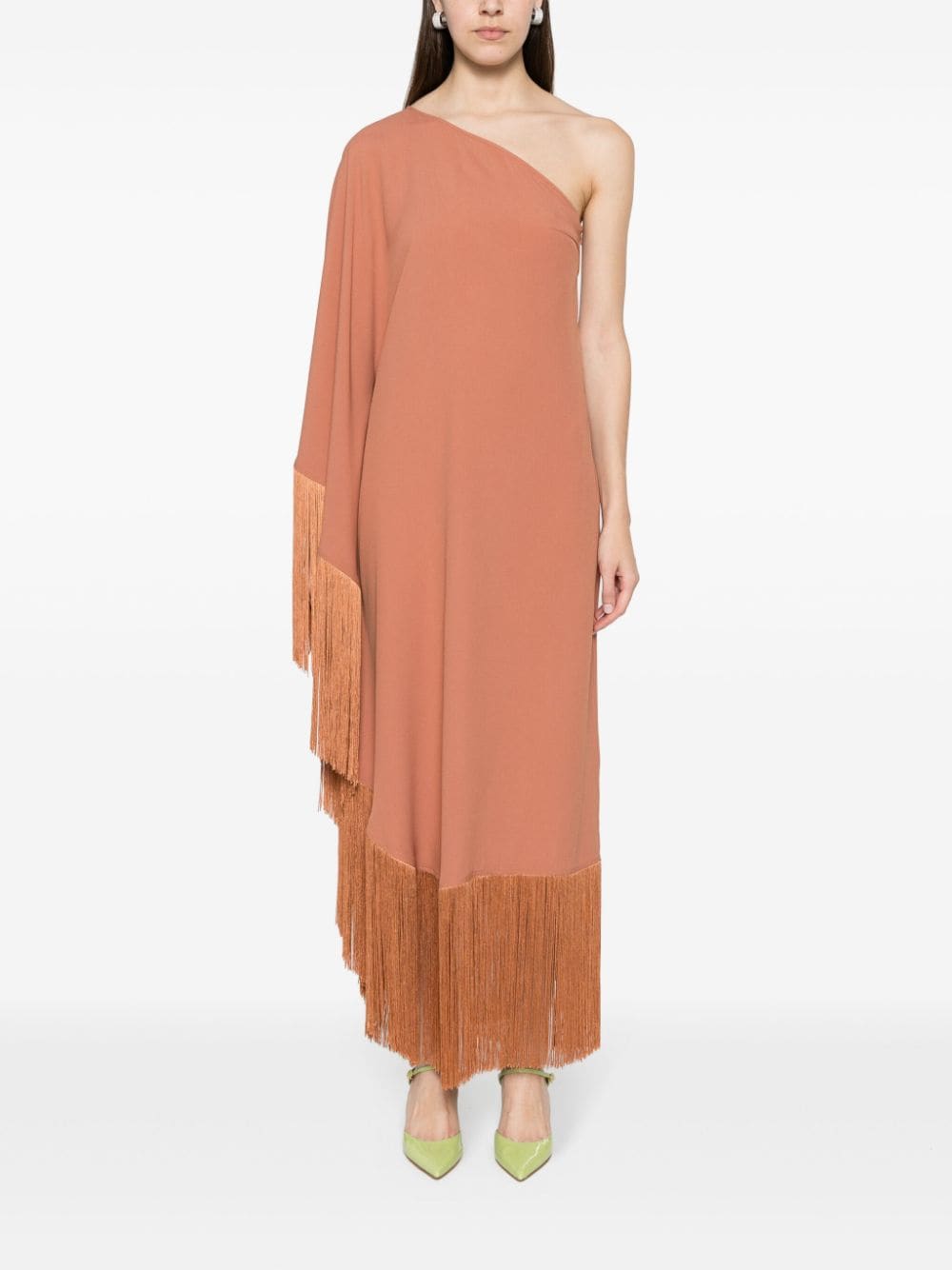 Taller Marmo Spritz maxi-jurk met franje - Oranje