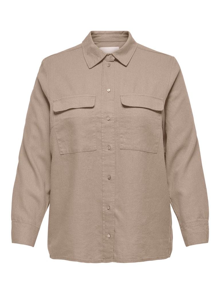 Carmakoma (Maatje Meer) Carcaro L/s Ovs Linen Shirt Tlr