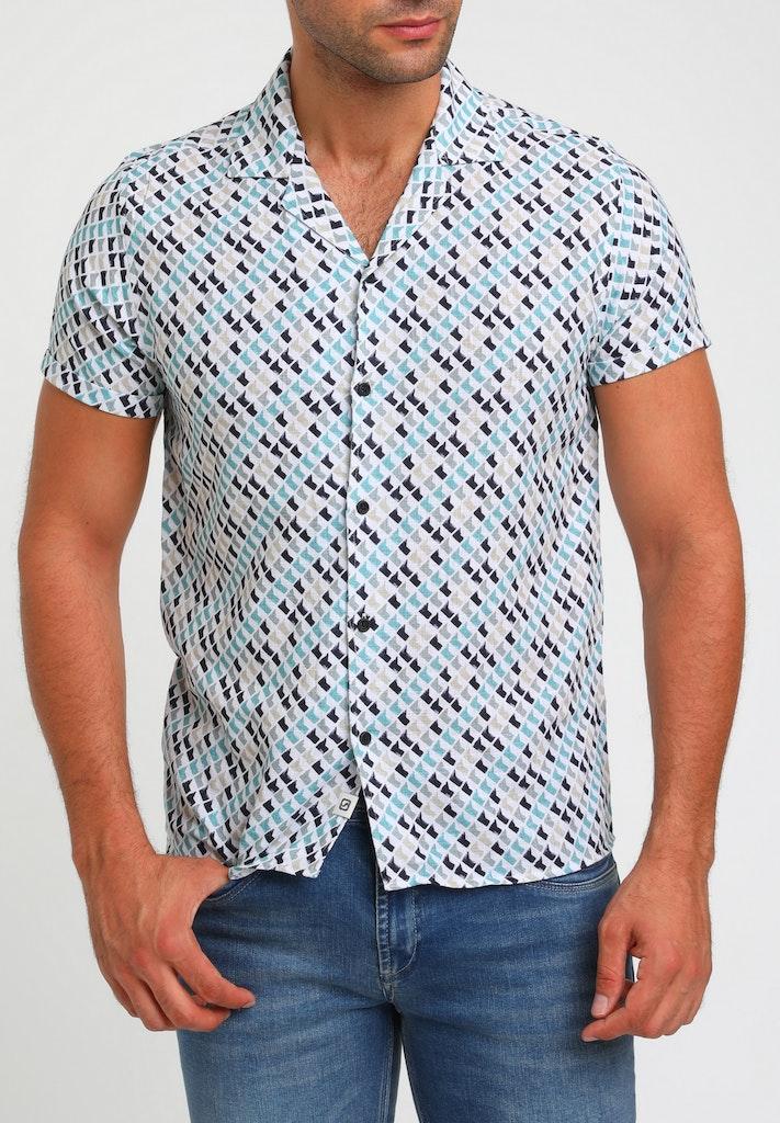 Gabbiano Male Overhemden 334545 Shirt Ss