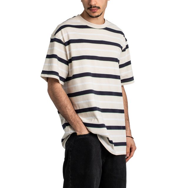 Puma MMQ Striped T-Shirt, Ecru