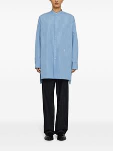 Jil Sander Sunday gestreept katoenen overhemd - Blauw