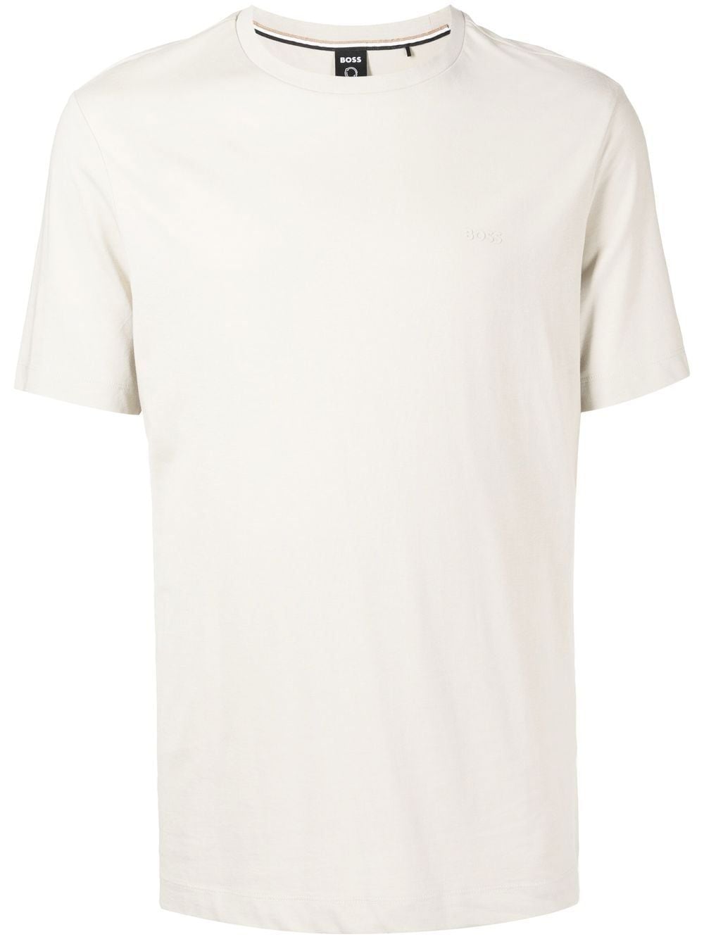 BOSS raised-logo cotton T-shirt - Beige
