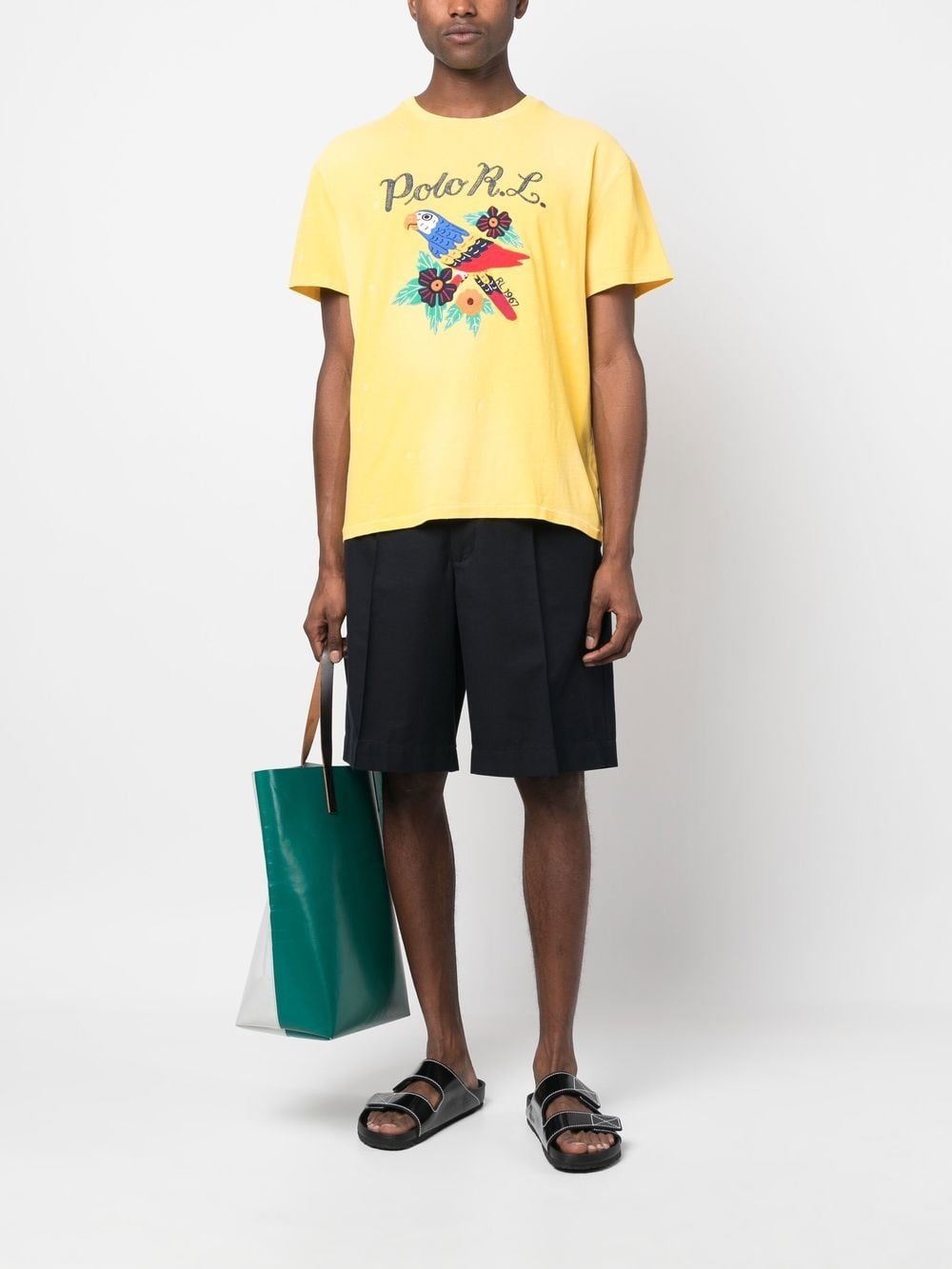 Polo Ralph Lauren T-shirt met borduurwerk - Geel
