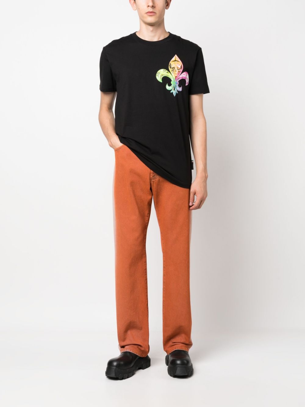 Philipp Plein T-shirt met ronde hals - Zwart