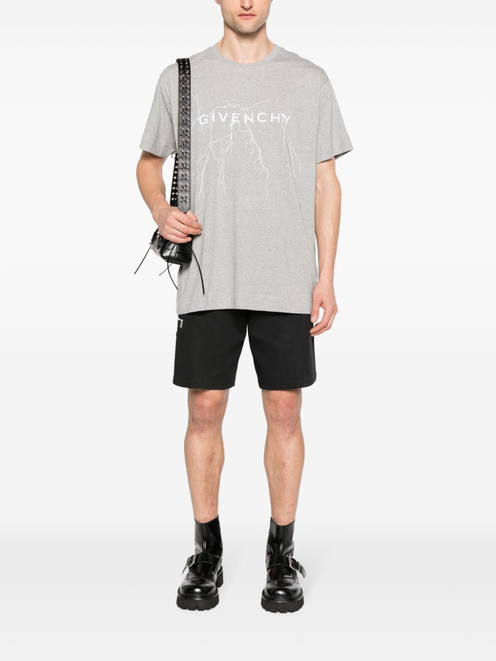 Givenchy Poloshirt met reflecterende print - Grijs