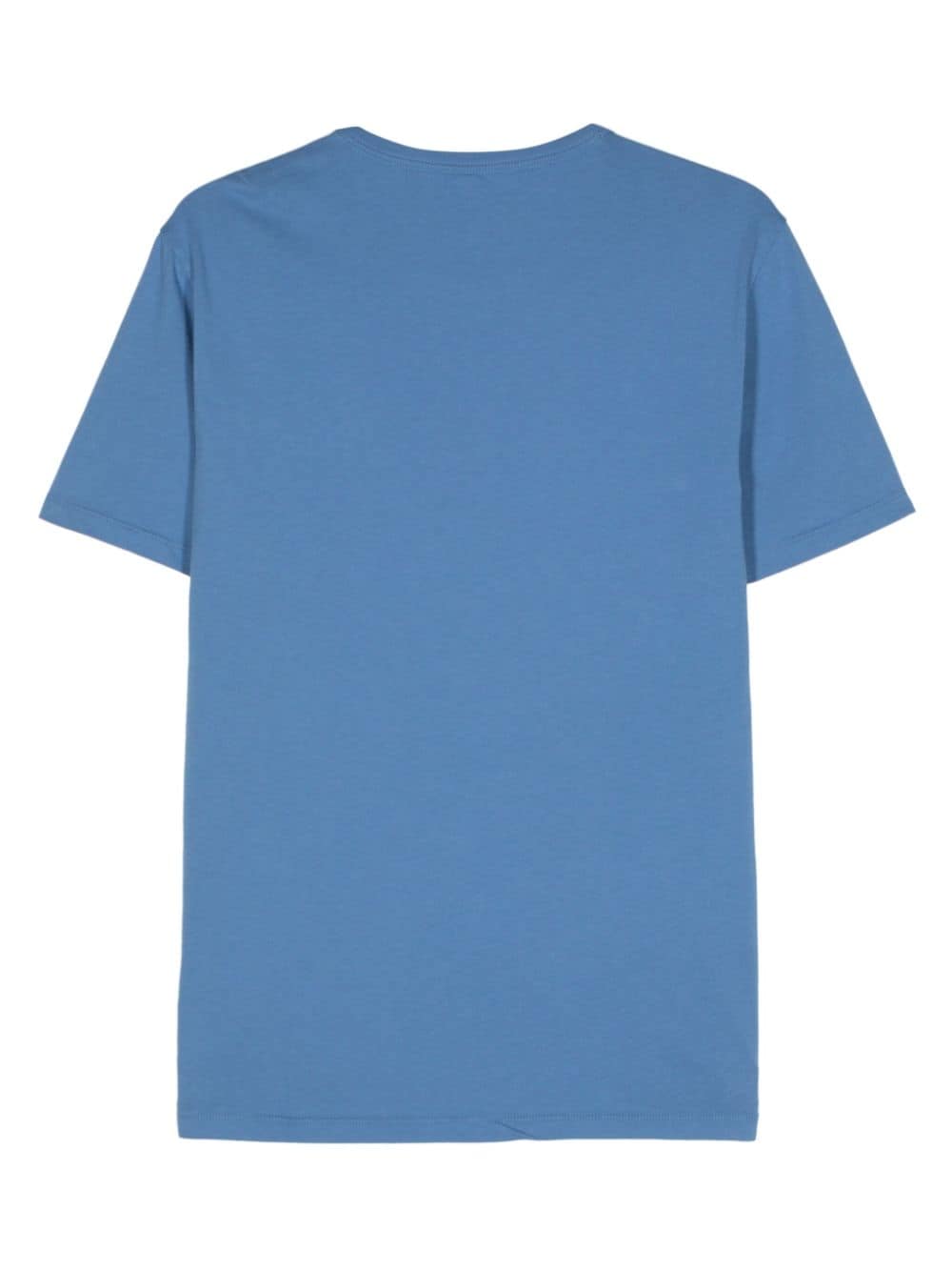 Sun 68 T-shirt met geborduurd logo - Blauw