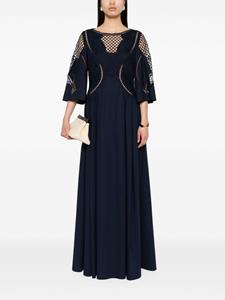 Alberta Ferretti Popeline maxi-jurk - Blauw