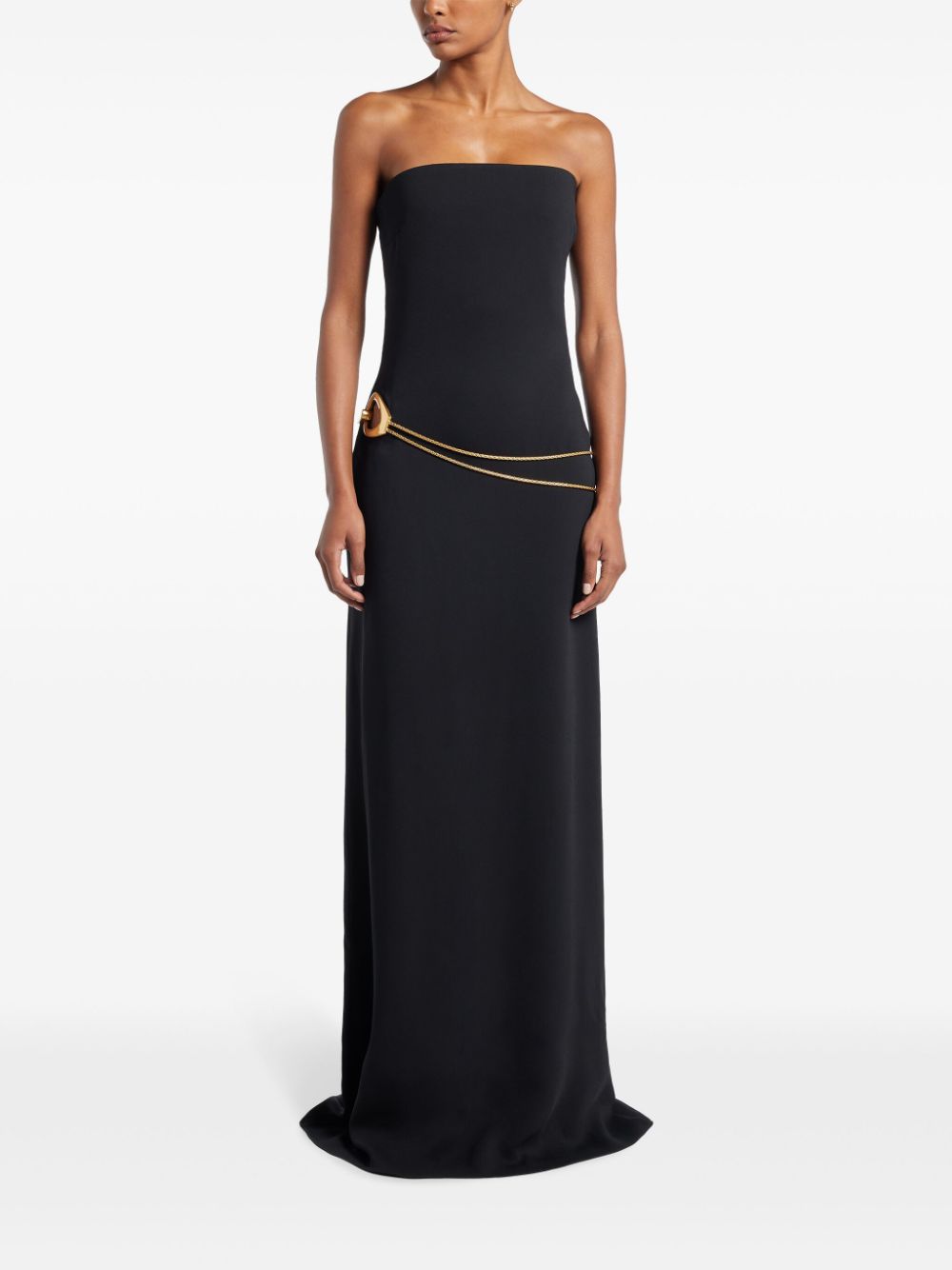 TOM FORD cut-out strapless gown - Zwart
