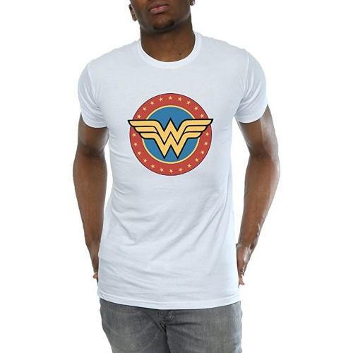Wonder Woman katoenen T-shirt met logo voor heren