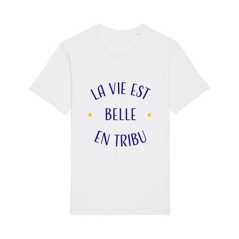 Ma Petite Tribu Heren T-shirt - HET LEVEN IS PRACHTIG IN EEN STAM