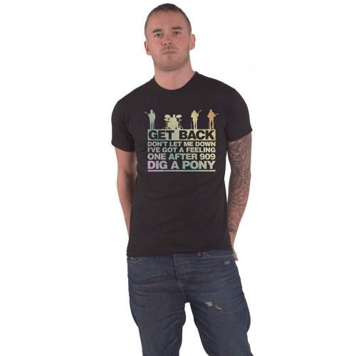 The Beatles Unisex volwassen Get Back gradiënt katoenen T-shirt