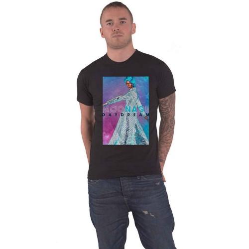 David Bowie Unisex volwassen Moonage ruimte katoenen T-shirt