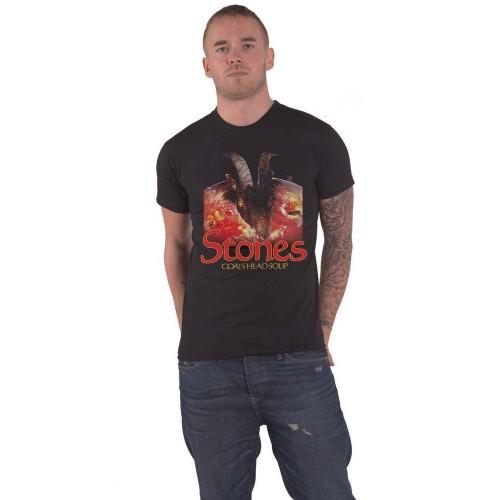 The Rolling Stones De Rolling Stones Unisex volwassen geitenkop soep logo katoenen T-shirt