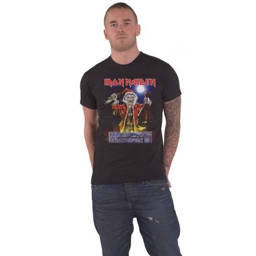 Iron Maiden Unisex volwassene Geen gebed voor Kerstmis Katoenen T-shirt met rugprint