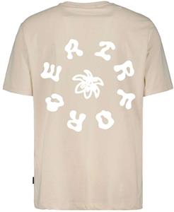 Airforce Bloom round t-shirt cement/white