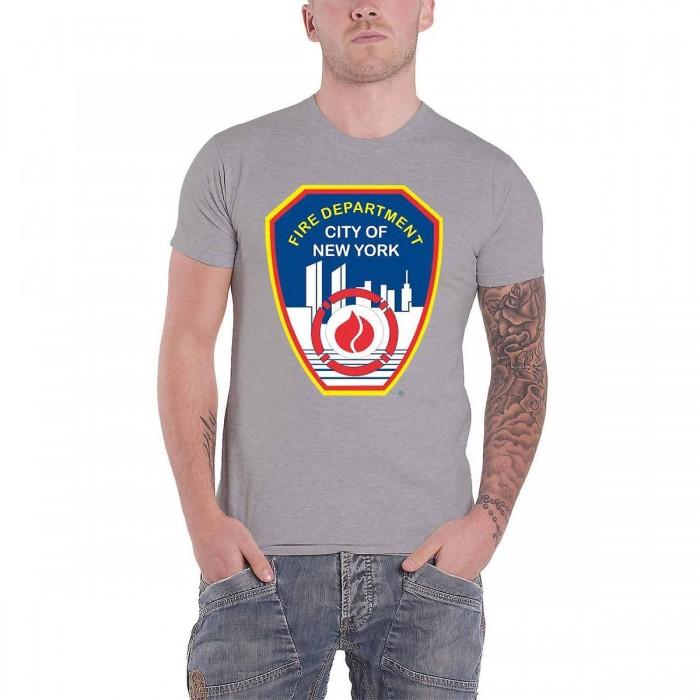 Generic Unisex volwassen New York City brandweer badge katoenen T-shirt