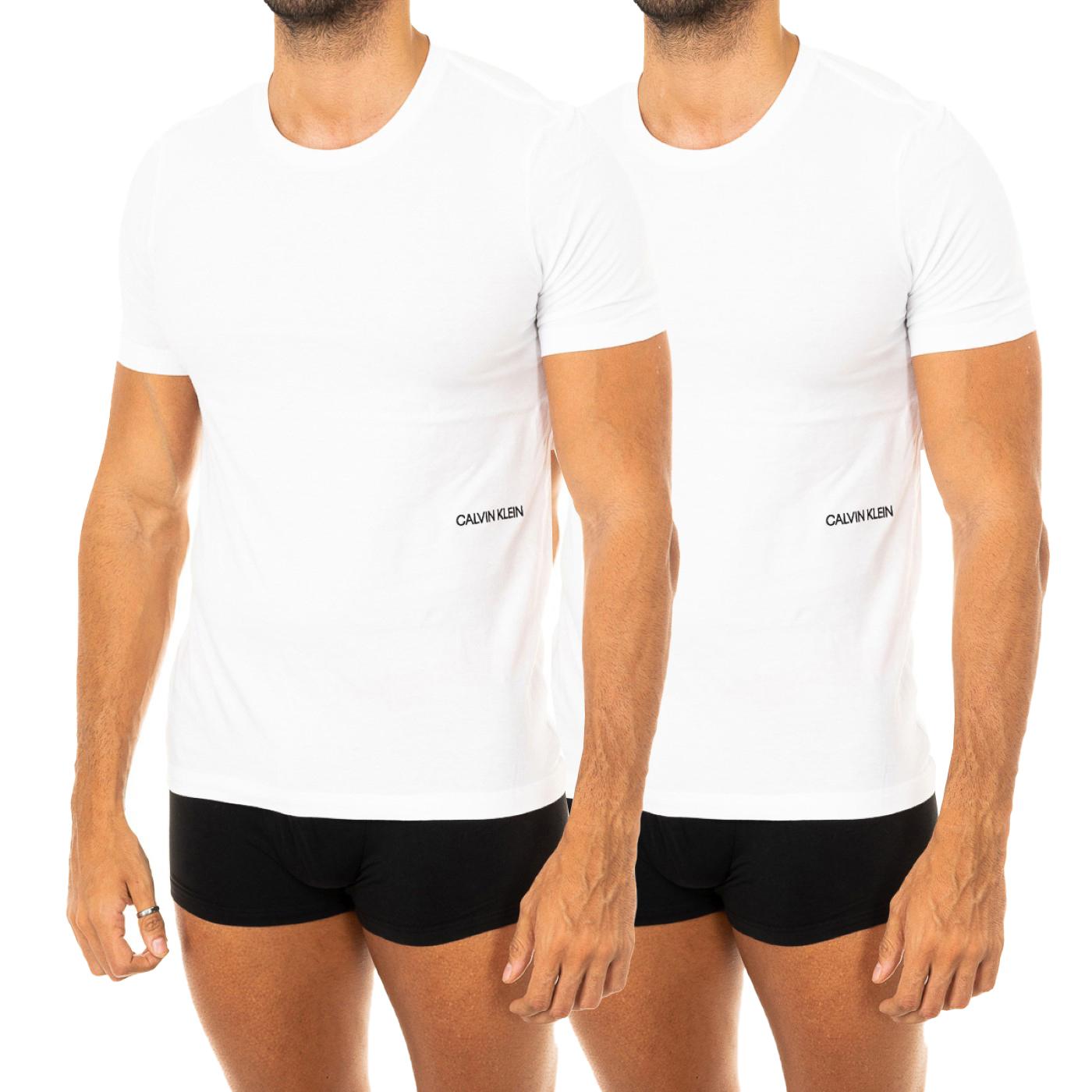Calvin Klein Pack-2 T-shirts met korte mouwen en ronde hals NM1686A heren