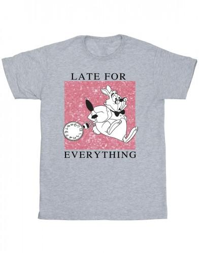 Disney Heren Alice In Wonderland Wit Konijn T-shirt