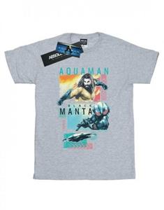 DC Comics Aquaman karaktertegels T-shirt voor heren