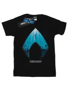 DC Comics Heren Aquaman Ocean Logo T-shirt