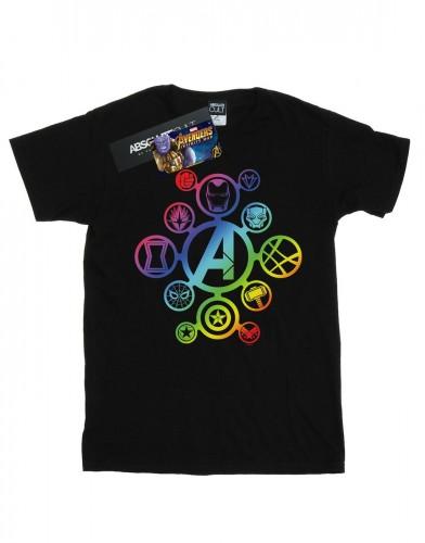 Marvel Heren Avengers Infinity War Rainbow Icons T-shirt