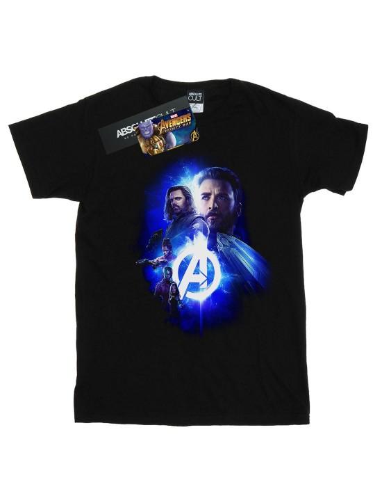 Marvel Heren Avengers Infinity War Cap Bucky Team Up T-shirt