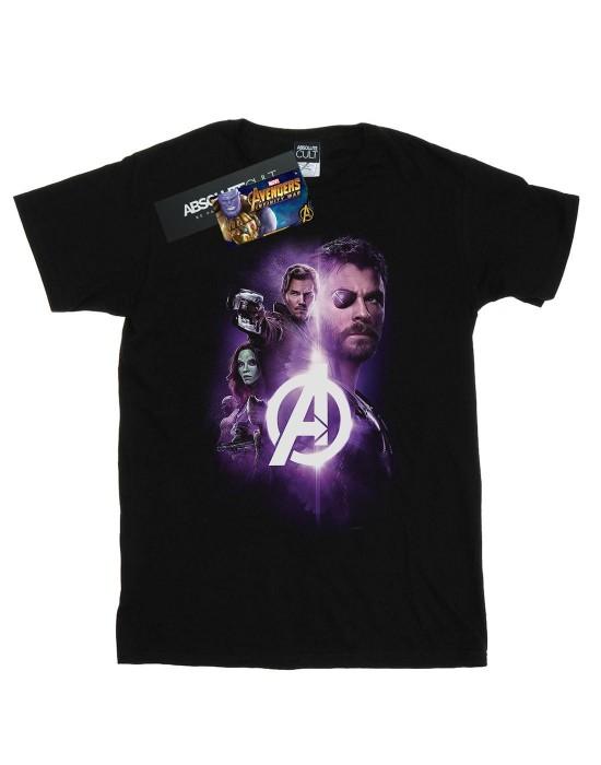 Marvel Heren Avengers Infinity War Thor Guardians Team Up T-shirt