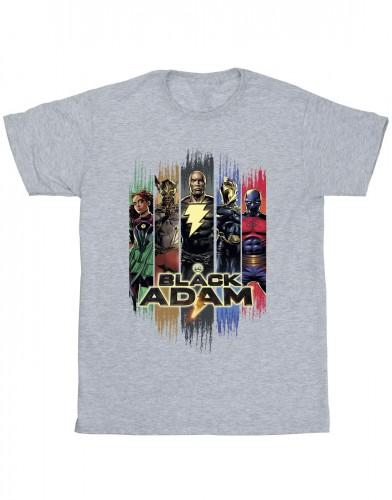 DC Comics Heren Zwart Adam JSA Complete Groep T-shirt