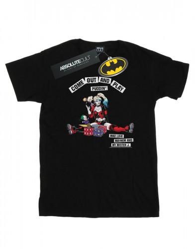 DC Comics Heren Harley Quinn komt naar buiten en speelt T-shirt