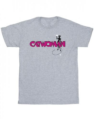 DC Comics Batman Catwoman-logo-T-shirt voor heren