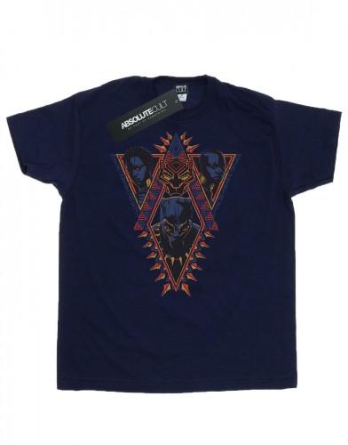 Marvel Heren Black Panther Tribal Heads T-shirt