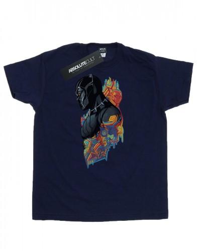 Marvel Heren Black Panther Profiel T-shirt