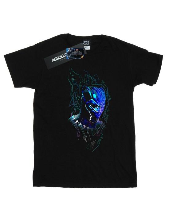 Marvel Heren Black Panther Neon Masker T-shirt