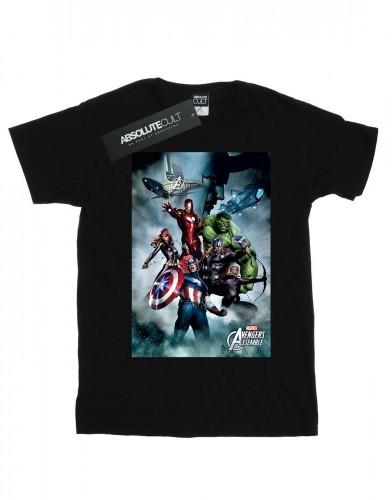 Marvel Heren Avengers Team Montage T-shirt