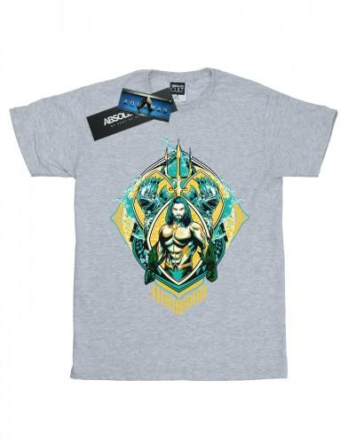DC Comics Heren Aquaman The Trench Crest T-shirt