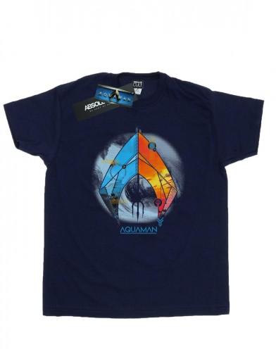 DC Comics Heren Aquaman tropisch logo T-shirt