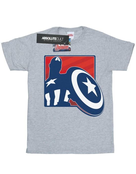 Marvel Heren Avengers Captain America Overzicht T-shirt