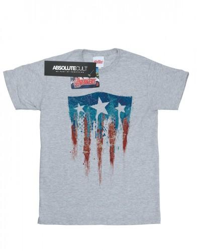 Marvel heren Captain America vlag schild T-shirt