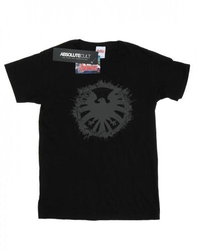 Marvel Heren Agents Of SHIELD T-shirt met geborsteld logo