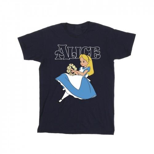 Disney Heren Alice In Wonderland Bloemen T-shirt