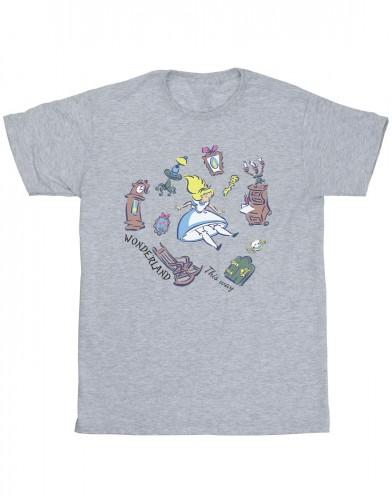 Disney heren Alice In Wonderland vallend T-shirt