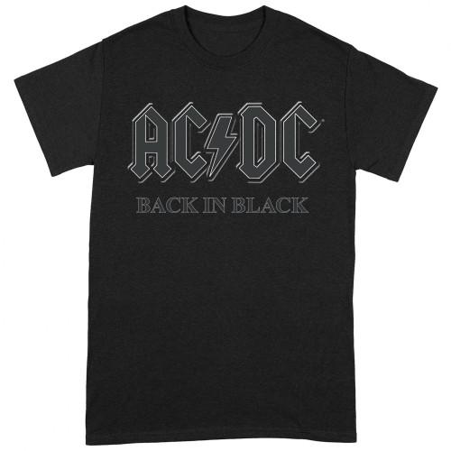 AC/DC Unisex volwassen terug in zwart T-shirt