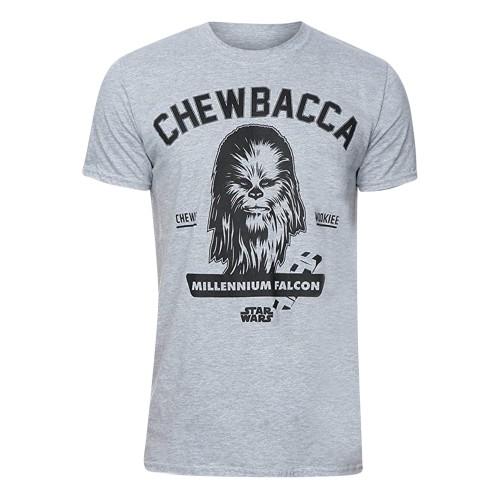 Star Wars collegiale Chewbacca Heather T-shirt voor heren