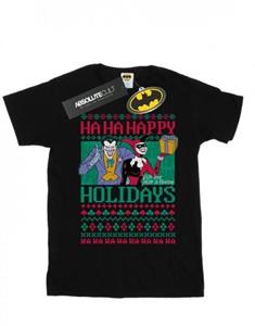 DC Comics Heren Joker en Harley Quinn Ha Ha Happy Holidays T-shirt