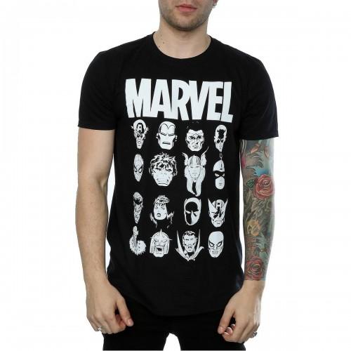Marvel Comics Heren hoofd katoenen T-shirt